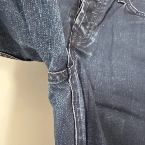 Seven For All Mankind Medium Dark Wash Standard Straight Leg Jeans Women's 31 - Picture 9 of 16